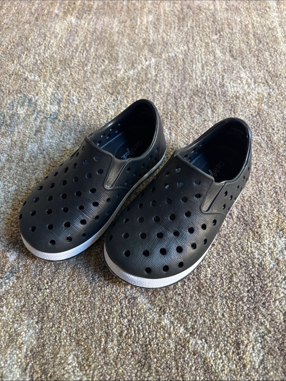 Toddler Cat & Jack Black Slip-On Perforated Casual Shoes